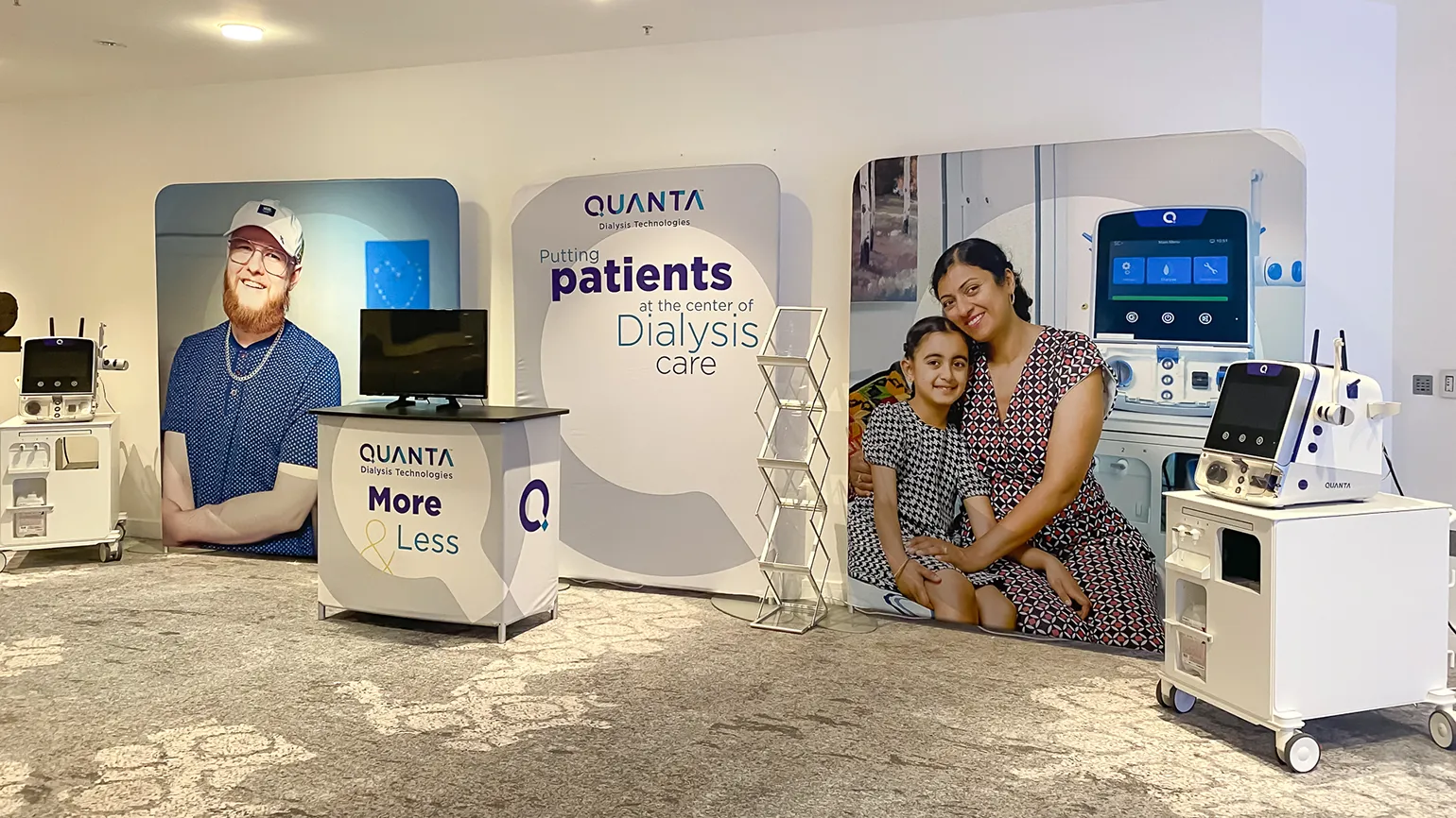 Quanta Dialysis Technologies Exhibition Stand - Lewis and Kuljit